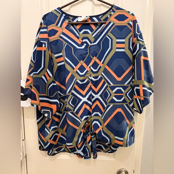 Janette Plus - Sheer Blouse- NWOT Size 1Xl - Picture 1 of 4
